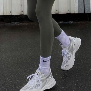 Green High Waist Full Length Leggings